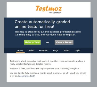 testmoz schermafbeelding