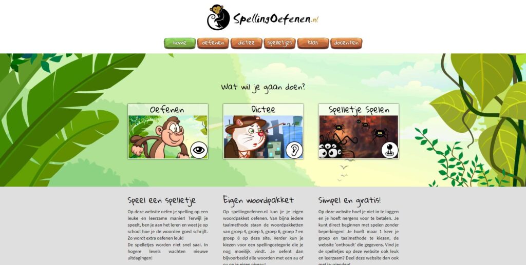 Tool: Spellingoefenen - Reisgids Digitaal Leermateriaal